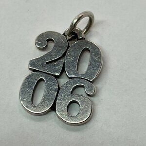 Retired James Avery Sterling Silver 2006 Year Charm